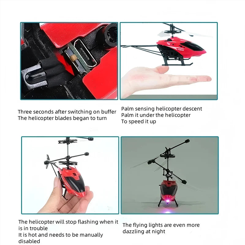 CowLost | product_id-mini-rechargeable-rc-drone-helicopter-safe-fall-resistant-children-toy-no-remote-control-battery |4