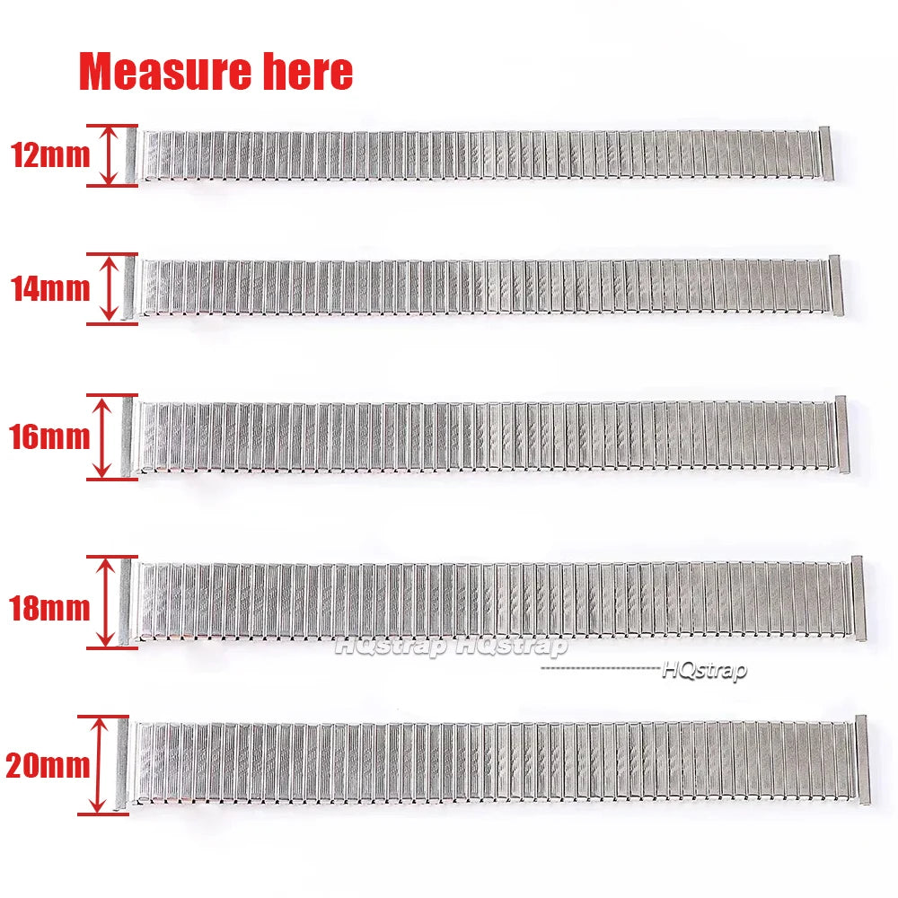 CowLost | product_id-hqstrap-stainless-steel-elastic-metal-watch-strap-12-20mm-silver-gold-expansion-band |6