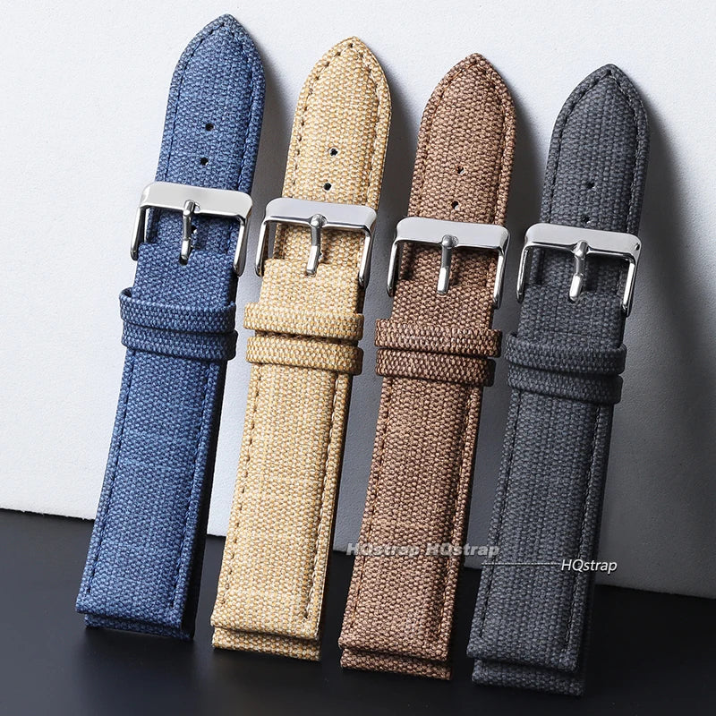CowLost | product_id-denim-pattern-nylon-watchband-10-22mm-for-casio-seiko-vintage-unisex-strap |2