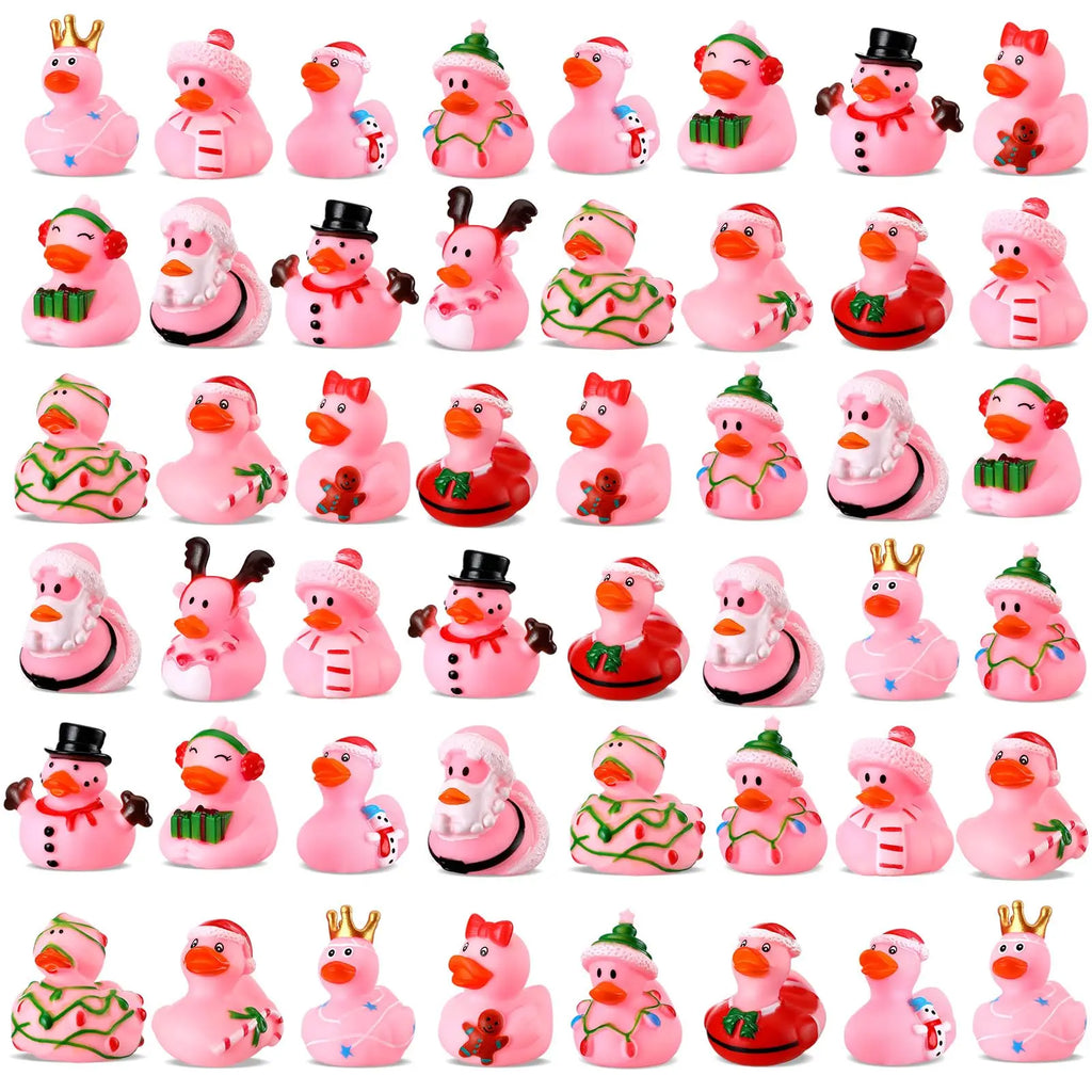 CowLost | product_id-pink-christmas-rubber-ducks-2-6-12pcs-assorted-xmas-party-favor-toys-for-kids |1