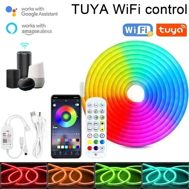 CowLost | light-ropes-strings-product_id-rgb-neon-led-strip-light-usb-waterproof-bluetooth-app-remote-music-sync-for-bedroom-party-holiday |14