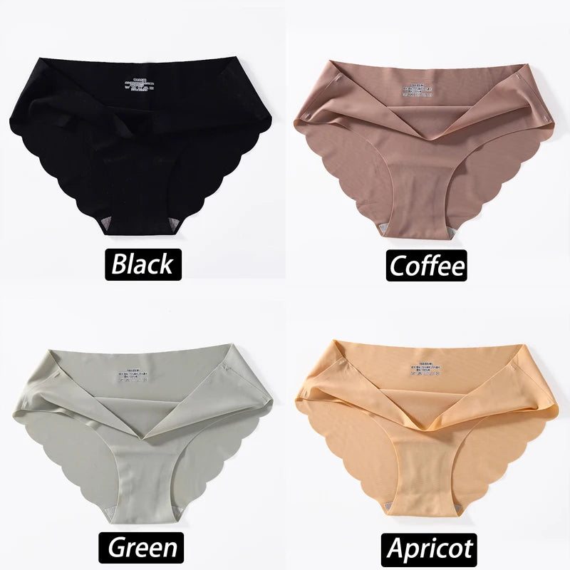 CowLost | activewear-pants-4pcs-seamless-silk-high-waist-briefs-for-women |24