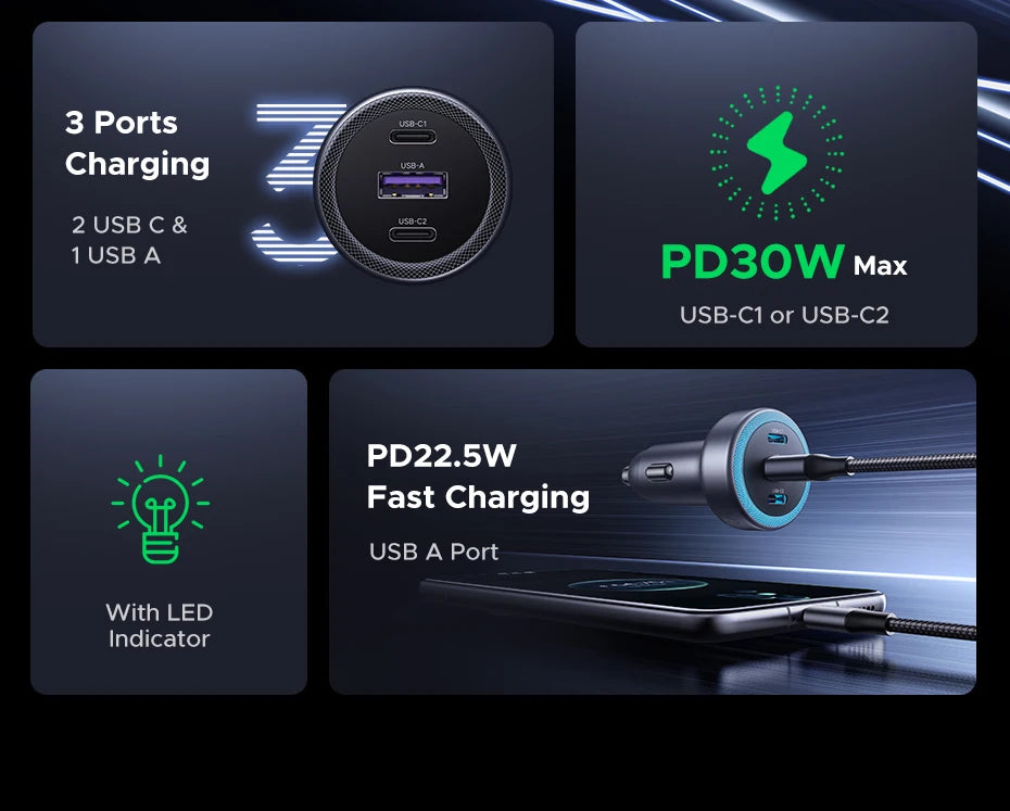 CowLost | ugreen-car-charger-pd30w-usb-c-fast-charger |8