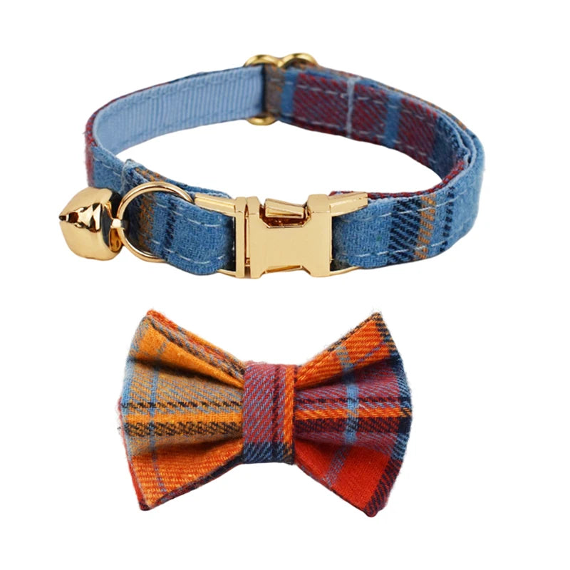 CowLost | cat-furniture-adjustable-cat-collar-with-bowknot-and-bell |21