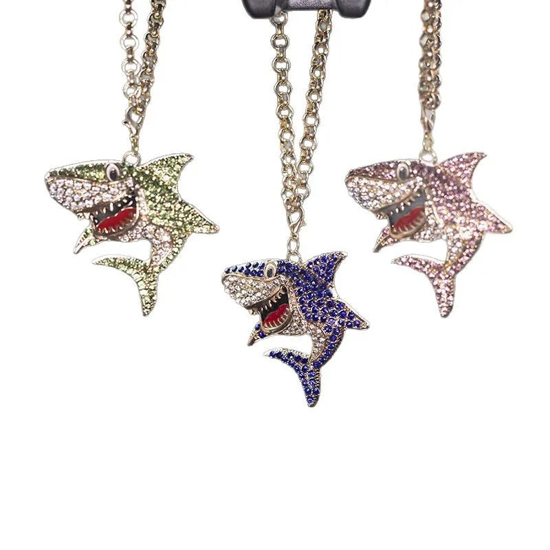 CowLost | product_id-alloy-shark-metal-car-rearview-mirror-pendant-hanging-ornament |5
