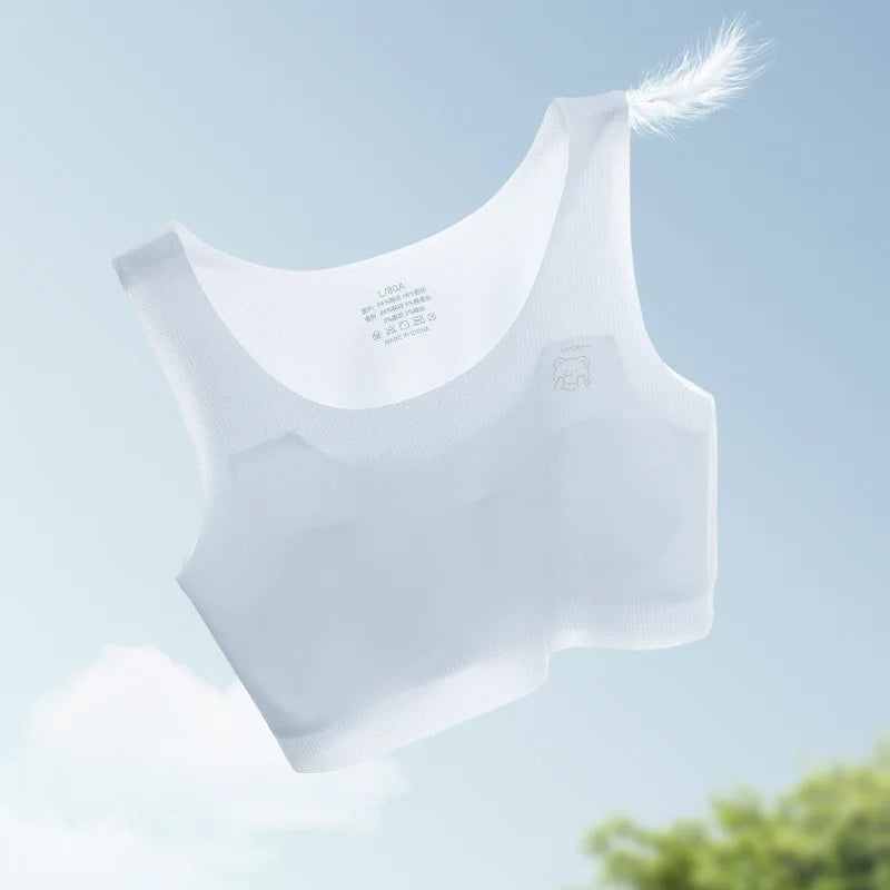 CowLost | product_id-wireless-solid-color-sports-tube-top-training-bra-for-teenage-girls-comfortable |5