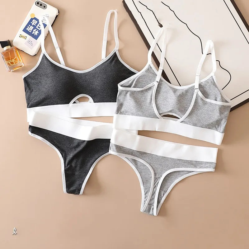 CowLost | product_id-women-s-cotton-push-up-bra-seamless-low-rise-thong-set-with-u-back-padded-support |4