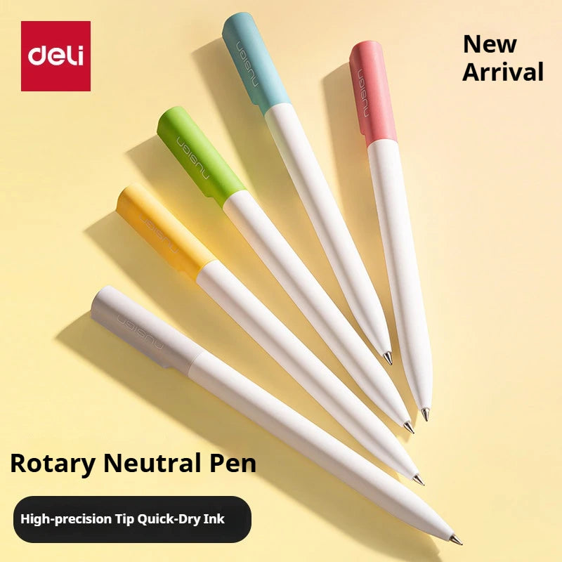 CowLost | product_id-deli-nusign-0-5mm-rotating-gel-pen-silent-smudge-proof-ink-minimalist-professional-writing-pen-for-exams-and-notes |2