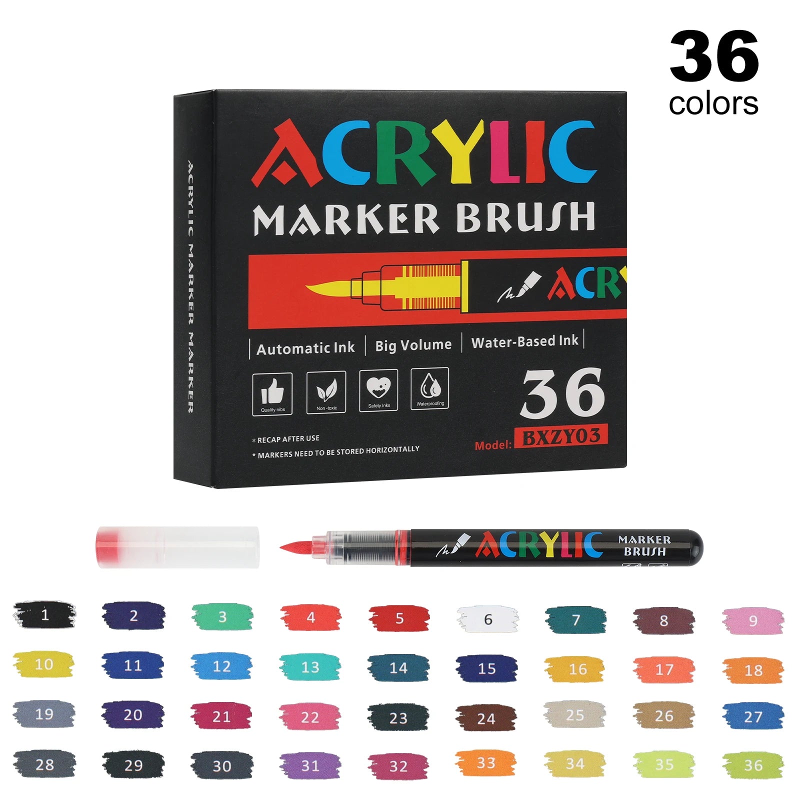 CowLost | product_id-120-color-liquid-acrylic-paint-markers-set-with-soft-brush-tips-for-art-and-drawing |9
