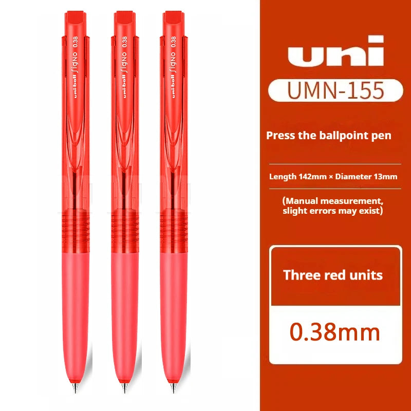 CowLost | product_id-mitsubishi-uni-signo-umn155-gel-pen-0-38-0-5mm-black-red-blue-quick-dry-smooth-low-friction |43