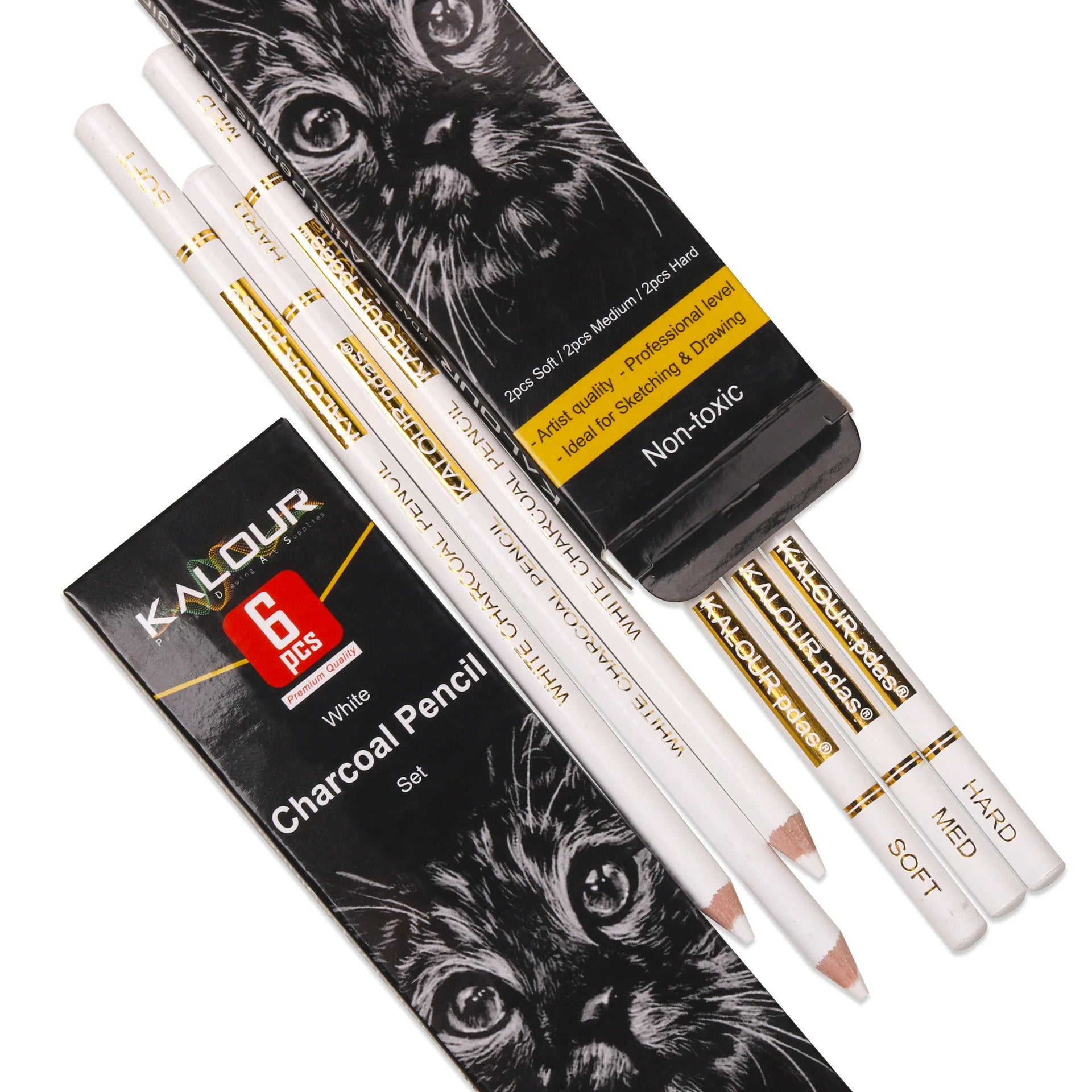 CowLost | charcoal-pencils-product_id-kalour-6-12-carbon-and-white-charcoal-highlight-pencils-for-art-drawing |5