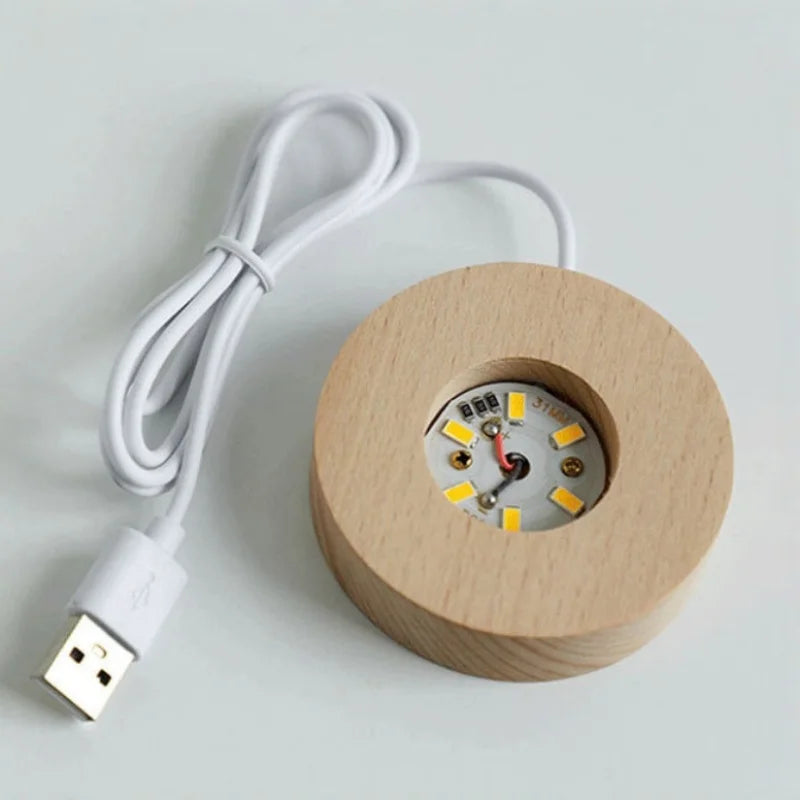CowLost | 6cm-3d-crystal-ball-night-light-ramadan-decoration-for-home |3
