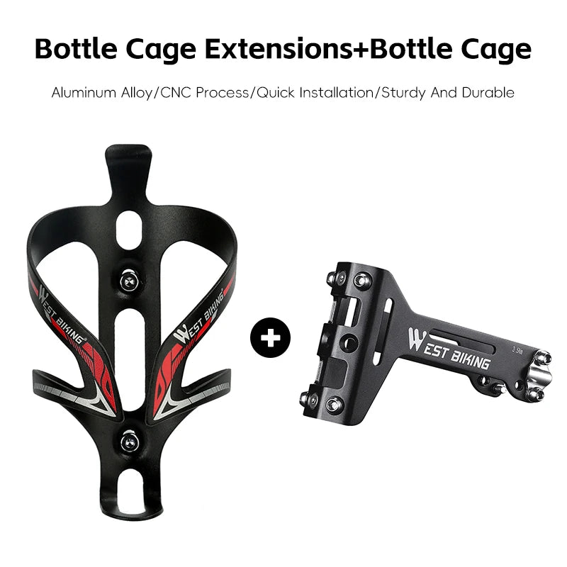 CowLost | west-biking-water-bottle-cage-extension-bracket-bike-saddle-rear-bottle-cage-adapter-seatpost-universal-bicycle-bottle-holder |27