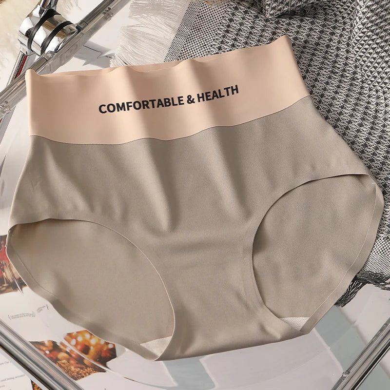 CowLost | product_id-fallsweet-4pcs-womens-seamless-high-rise-cotton-briefs-plus-size-m-xl |21