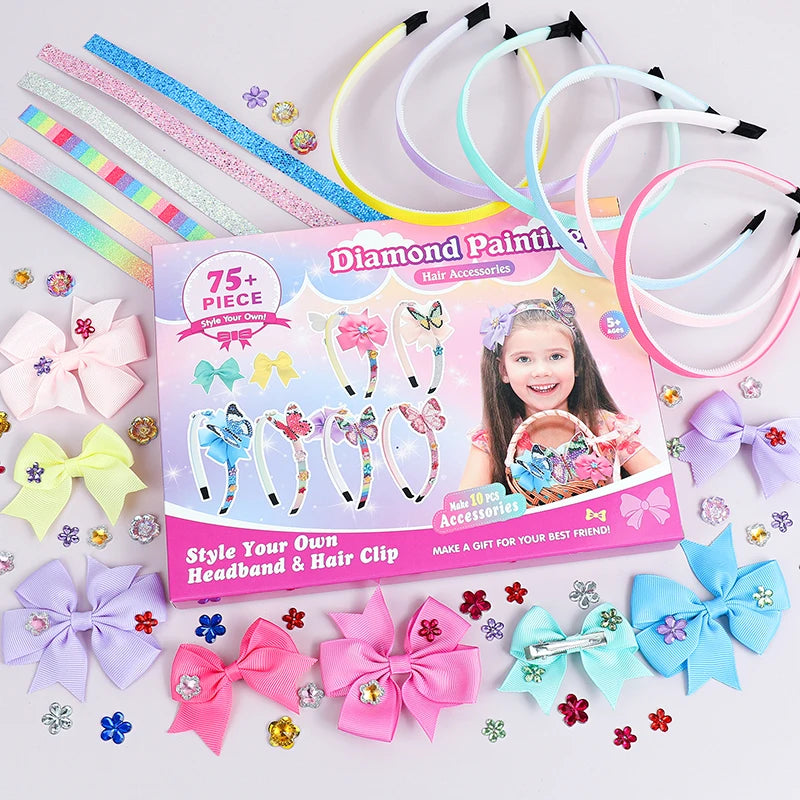 CowLost | product_id-diy-hair-accessories-headband-making-kit-for-girls-arts-and-crafts-gift |4