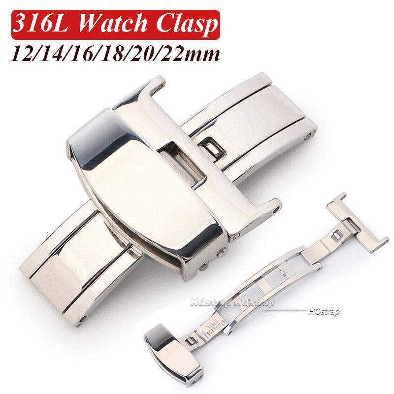 CowLost | product_id-316l-stainless-steel-butterfly-buckle-button-clasp-for-watch-bands-12-22mm |5