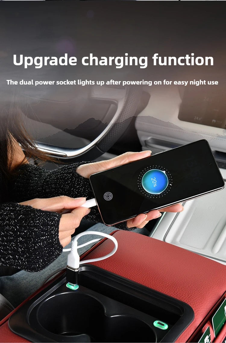 CowLost | multi-function-car-armrest-box-with-usb-port |10