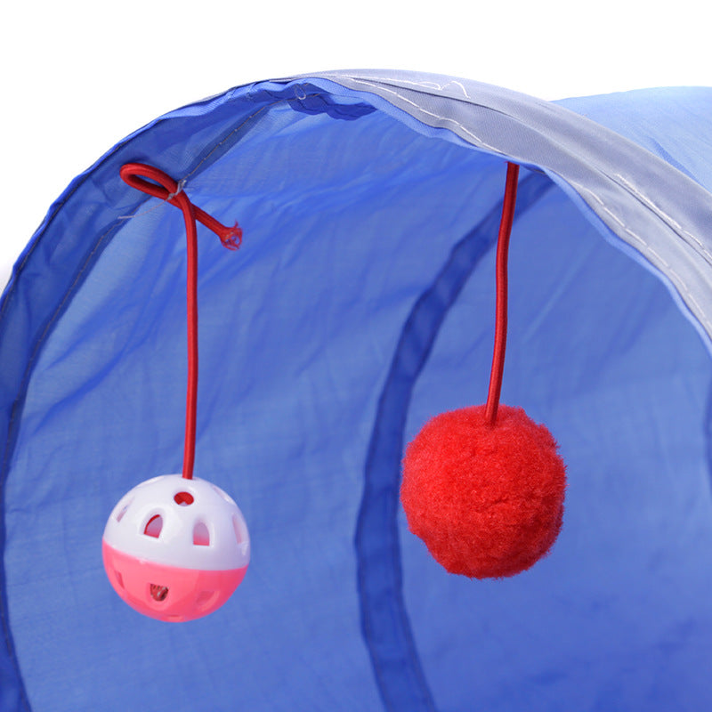 CowLost | cat-treats-cat-tunnel-toy-with-2-holes-and-balls-for-pets |10