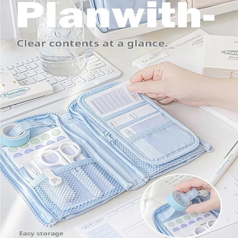 CowLost | product_id-planwith-multi-purpose-standing-pencil-bag-with-detachable-3-layer-desktop-organizer-for-school-work |4