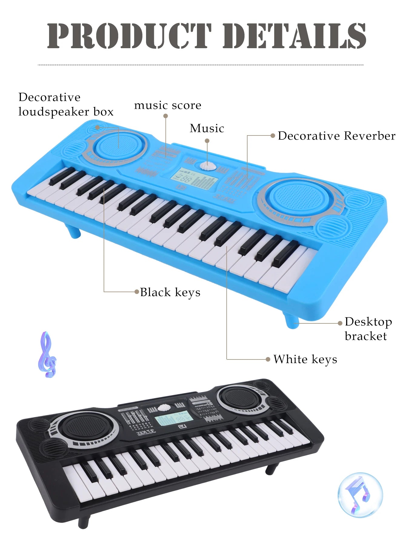 CowLost | product_id-electronic-37-key-portable-piano-toy-for-kids-educational-keyboard-batteries-not-included |10