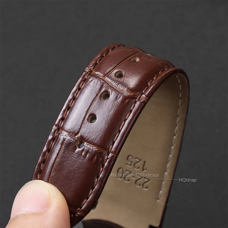 CowLost | product_id-calfskin-leather-watch-band-for-tissot-t035-with-butterfly-buckle-22-24mm |12