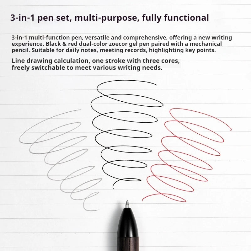 CowLost | product_id-kaco-easy-3-in-1-wooden-metal-0-5mm-gel-pen-and-mechanical-pencil-multi-purpose-writing-pen |4
