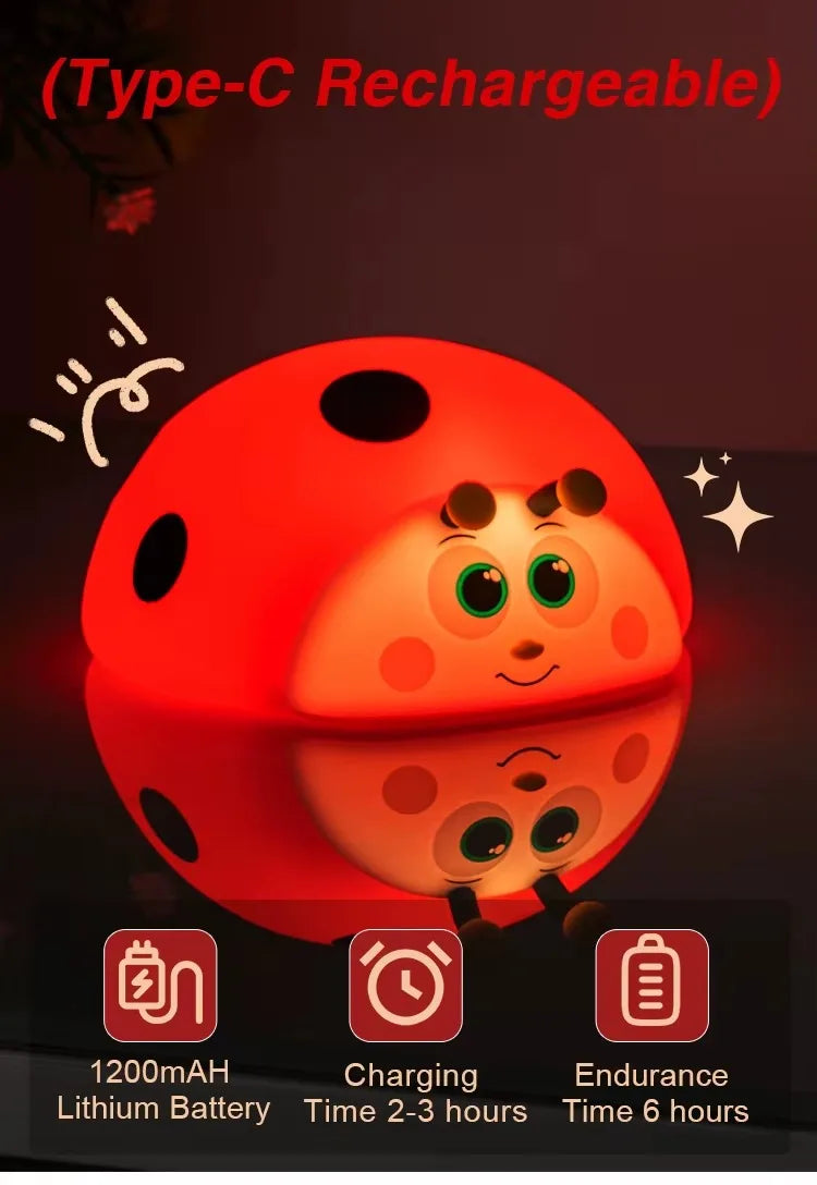 CowLost | product_id-kfvc-rechargeable-touch-control-ladybug-silicone-night-light-for-nursery |16