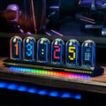 Mexllex Nixie Tube RGB Retro Digital Clock with Wi-Fi, APP Control, IPS Glow, Weather Mode