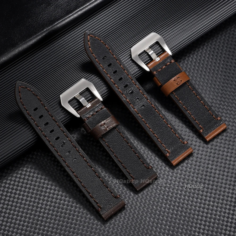 CowLost | bracelets-product_id-vintage-brown-cowhide-leather-watch-strap-for-panerai-seiko-18-26mm-unisex |6