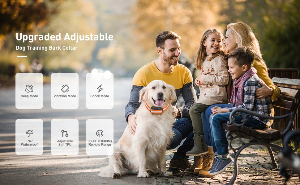 CowLost | dog-diapers-rojeco-1000m-waterproof-electric-dog-training-collar-with-remote-control |7