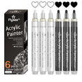 CowLost | markers-product_id-kolorowys-black-white-gold-silvery-acrylic-paint-pens-0-7mm-3mm-waterproof-markers |11
