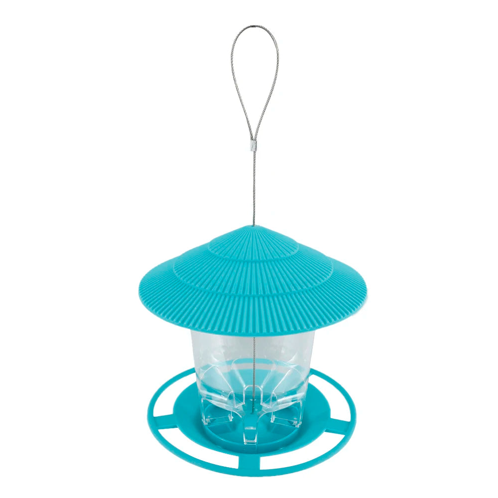 Outdoor Hanging Bird Feeder Multiple Hole Nut and Seed Dispenser Container