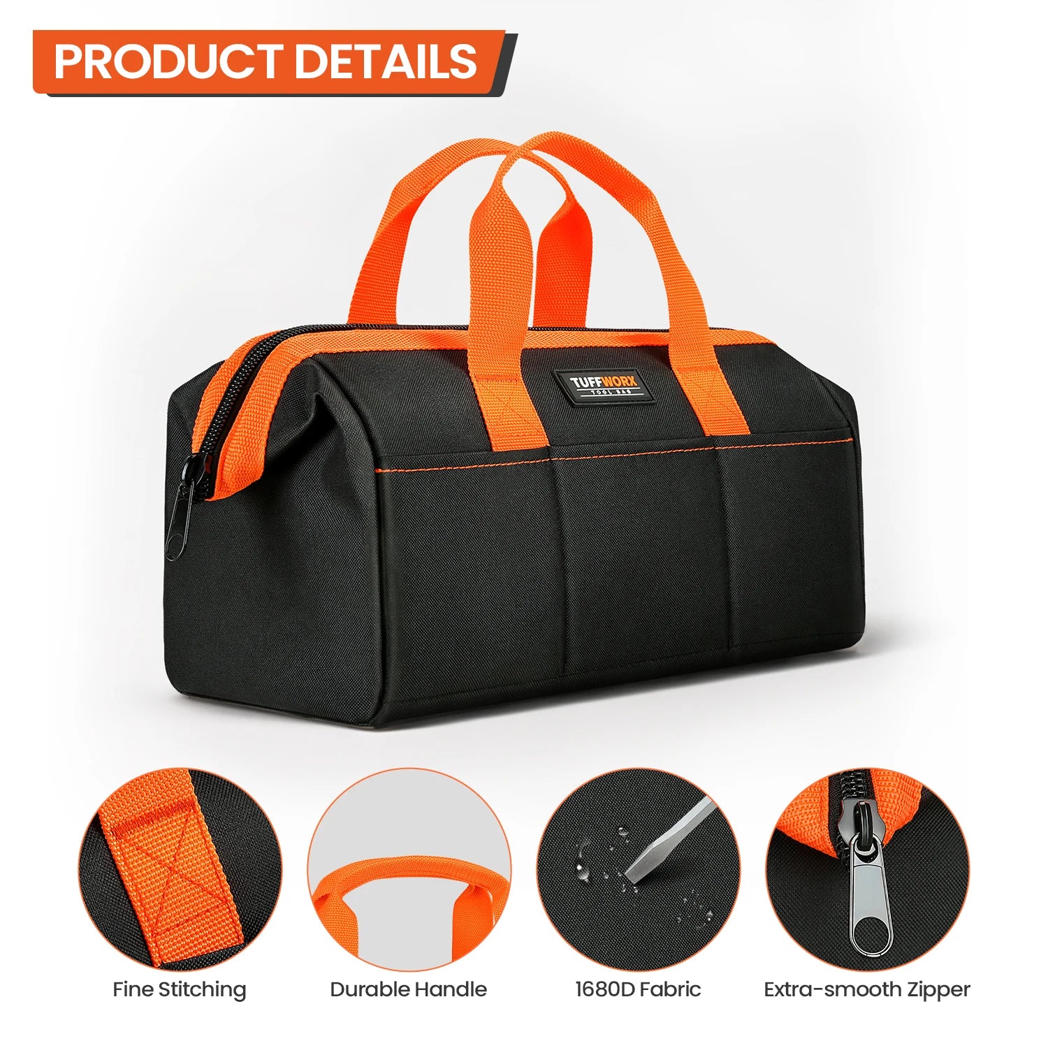 CowLost | product_id-14inch-electrician-tool-bag-with-12-pockets-heavy-duty-for-diy-and-craftsmen |3