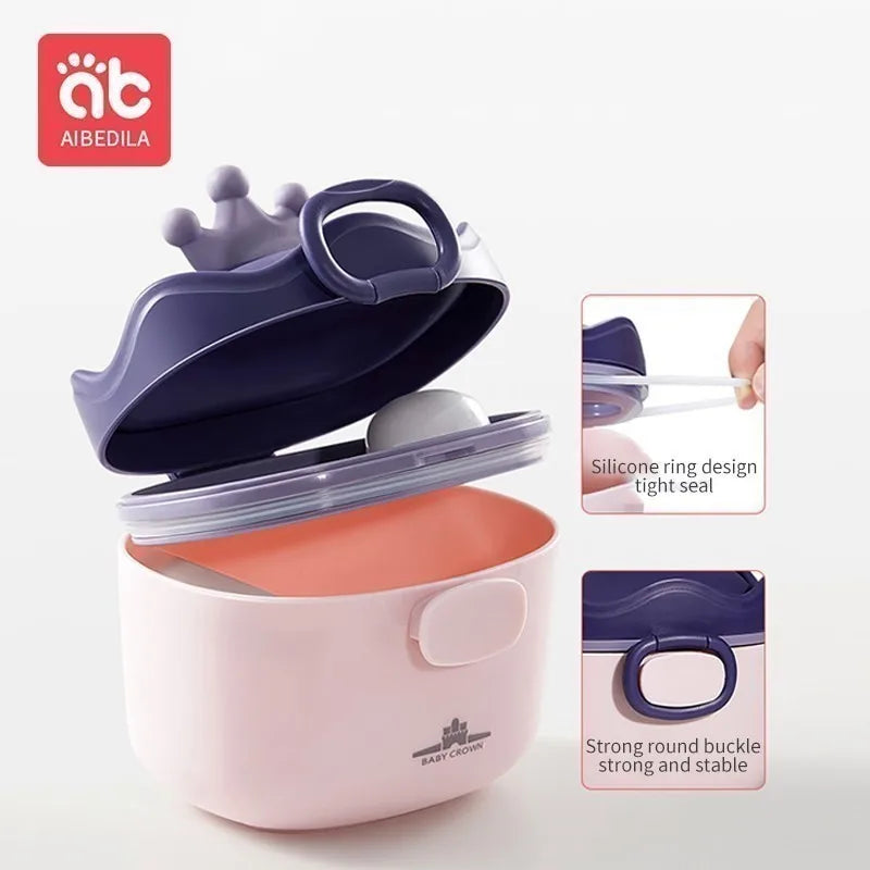 CowLost | aibedila-milk-powder-box-baby-travel-portable-food-storage-box |1