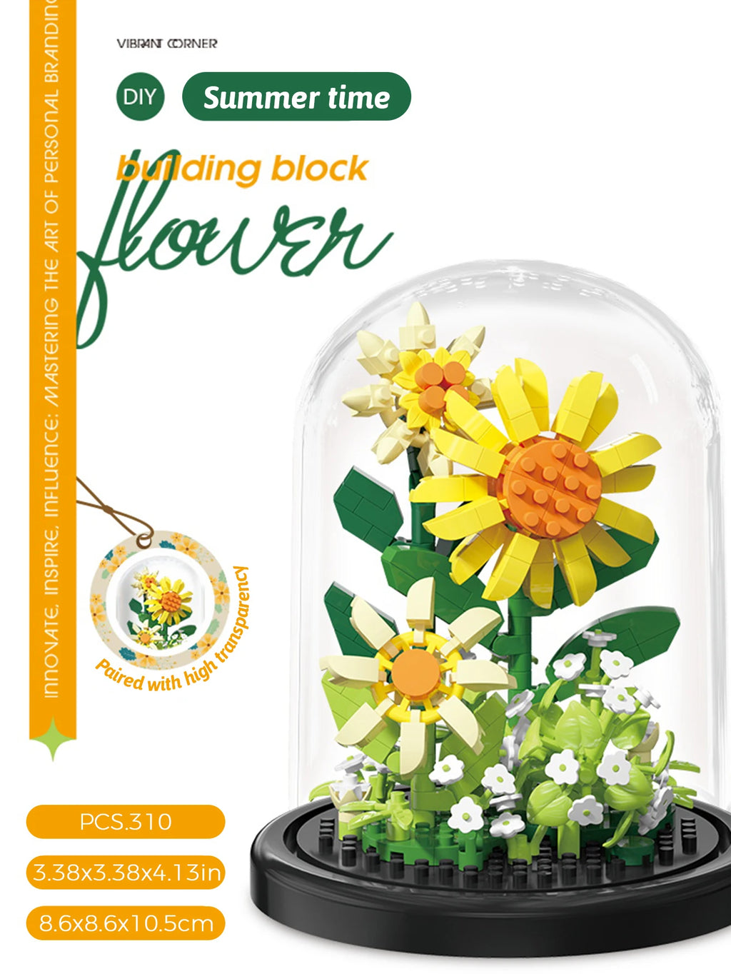 CowLost | product_id-micro-particle-building-block-sunflower-bouquet-diy-puzzle-toy-desktop-decoration |11