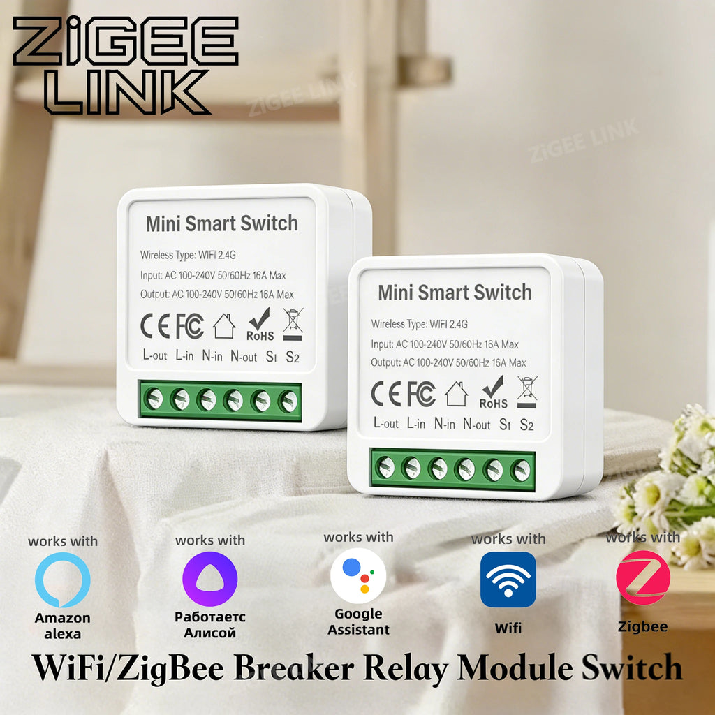 CowLost | smart-switches-product_id-wifi-zigbee-mini-smart-light-switch-2-way-16a-relay-voice-app-control-tuya-alexa-google |1