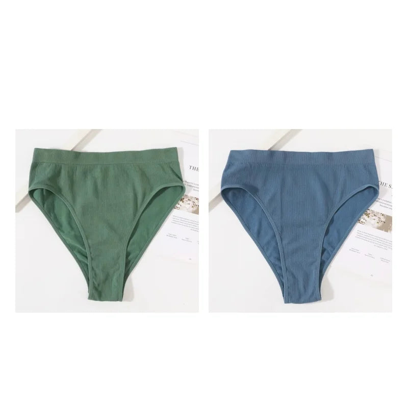 CowLost | product_id-2-pack-seamless-high-waist-womens-briefs-high-leg-solid-panties-s-l |24