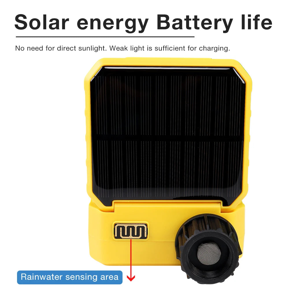 WiFi Solar Irrigation Timer 1/2/4 Outlet Smart Watering Controller for Garden Greenhouse