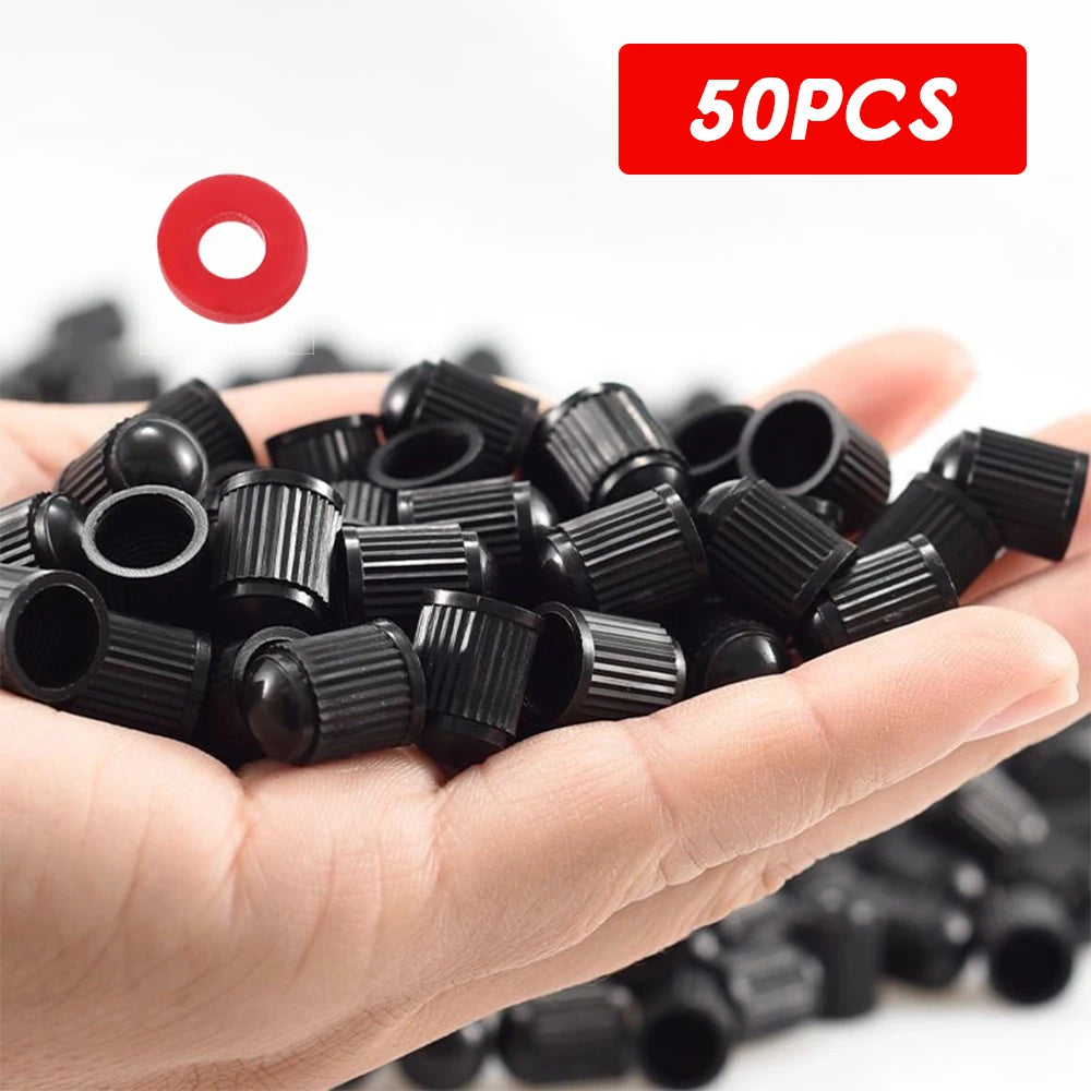 CowLost | tire-valve-dust-caps-stem-covers-plastic-car-wheel |9