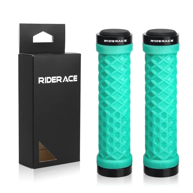 CowLost | riderace-bicycle-handlebar-grips-soft-rubber-mtb-mountain-bike-lock-on-handle-bar-cover-shockproof-anti-slip-ergonomic-cycling |24