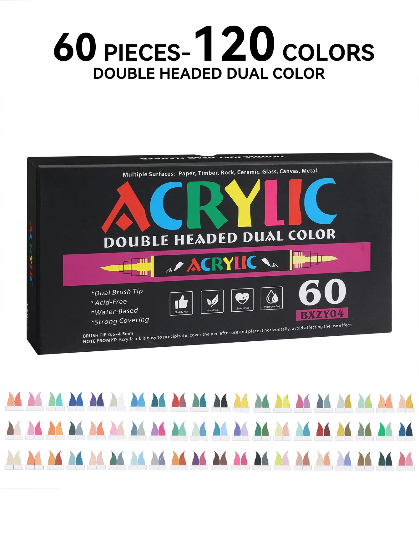 CowLost | product_id-2-in-1-double-ended-acrylic-marker-set-24-120-colors-for-painting-coloring-books |9