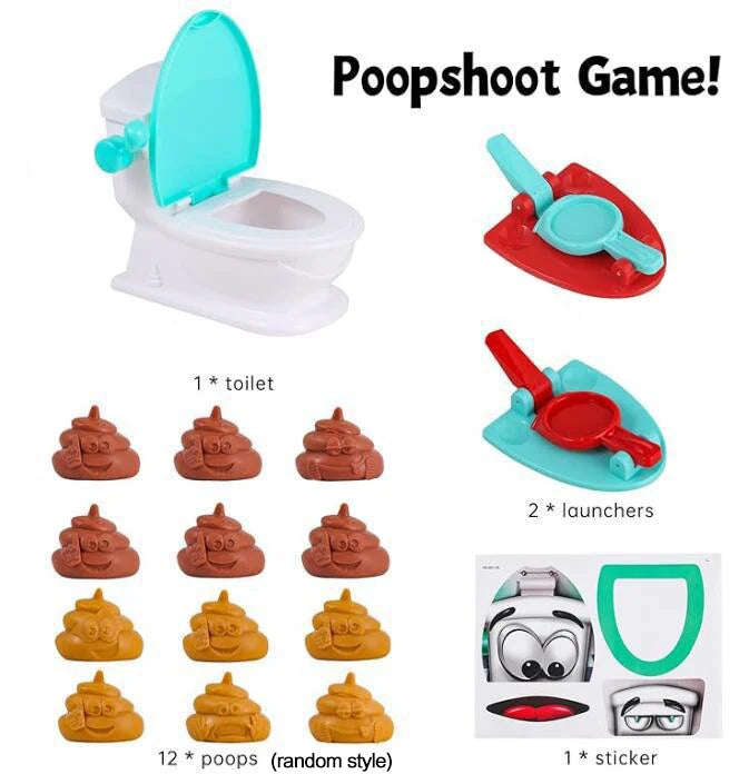 Mini Toilet Anti-Stress Two-Person Interactive Catapult Shooting Game