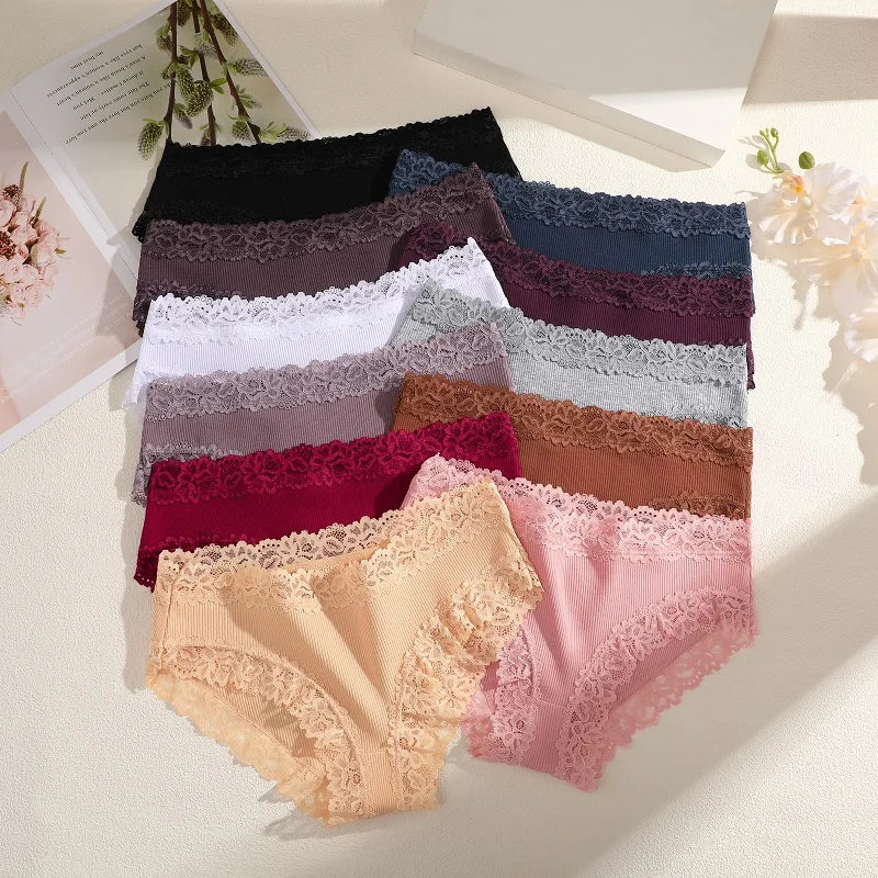 CowLost | activewear-pants-3pcs-women-cotton-seamless-low-waist-panties-set |6