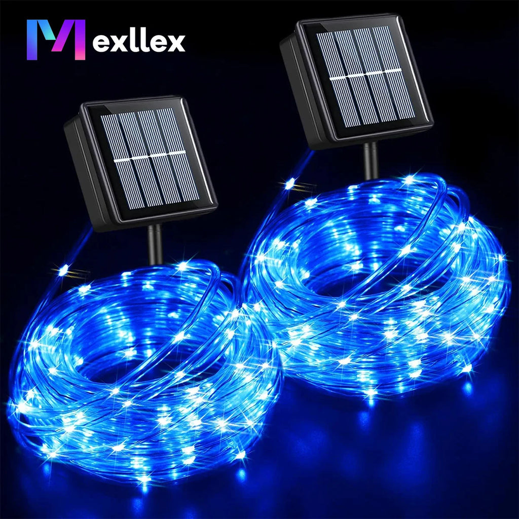Solar Outdoor Fairy String Lights, 50-300 LED Copper Silver Wire, Waterproof, 8 Modes for Christmas & Wedding