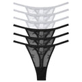 CowLost | activewear-pants-6pcs-women-transparent-mesh-thong-panties-g-string |42