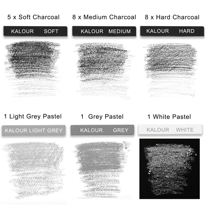 CowLost | product_id-kalour-24-piece-professional-artist-grade-charcoal-pastel-set-for-sketching-and-drawing |10