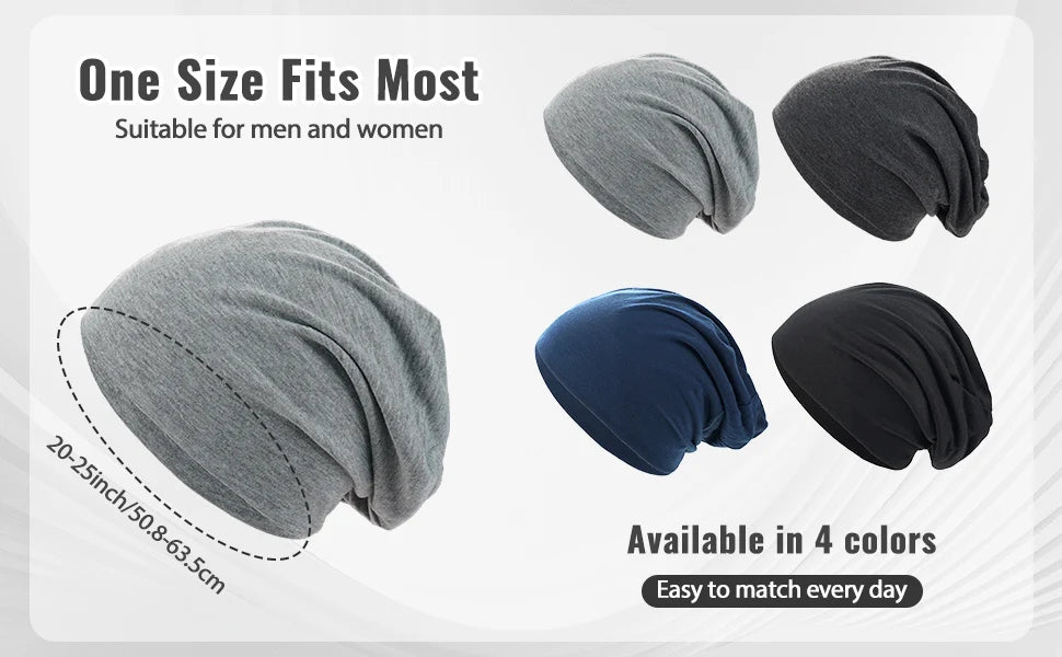 CowLost | 1pack-solid-color-unisex-men-women-slouchy-beanie-hip-hop-soft-cap |7
