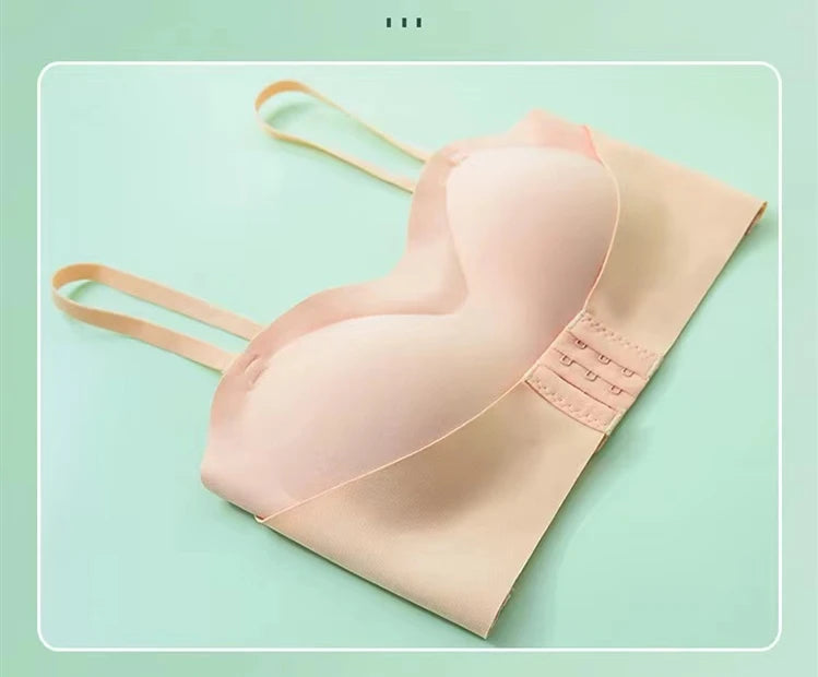 CowLost | product_id-front-buckle-strapless-wire-free-non-slip-push-up-bra-for-women |10