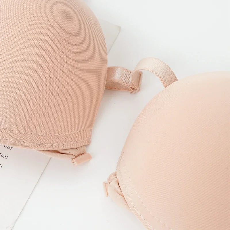 CowLost | sexy-push-up-bra-womens-front-buckle-bras-solid-seamless |3