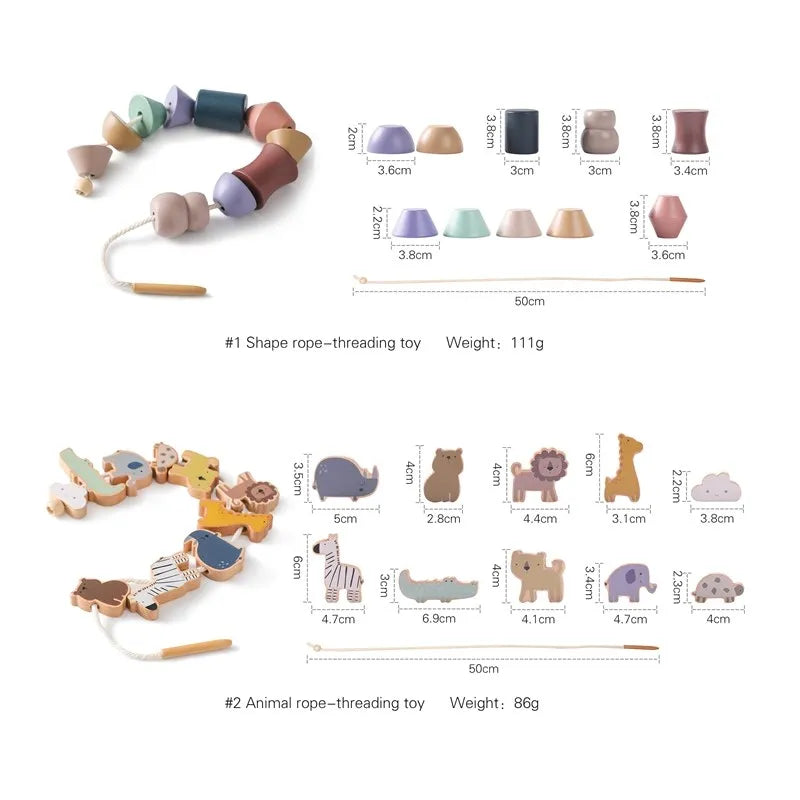 CowLost | baby-transport-accessories-baby-animal-montessori-threading-wooden-educational-toys-blocks |7